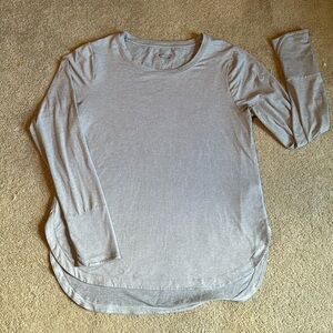 Athleta light blue long sleeve Uptempo Top size Large